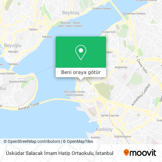 Üsküdar Salacak İmam Hatip Ortaokulu harita
