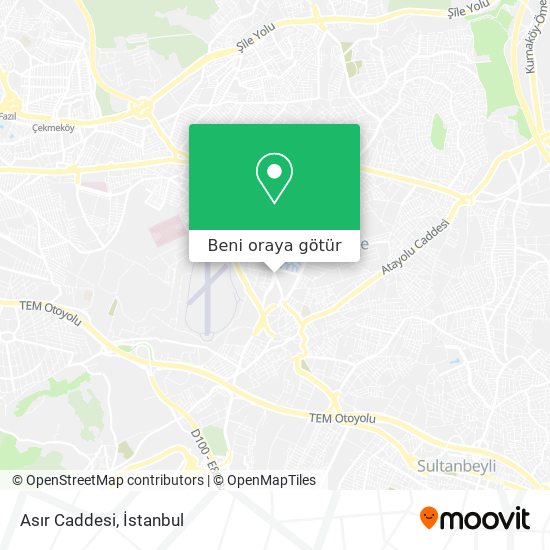 Asır Caddesi harita