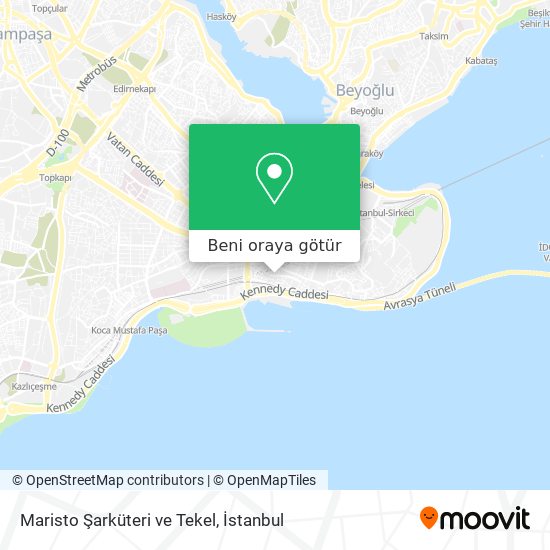 Maristo Şarküteri ve Tekel harita