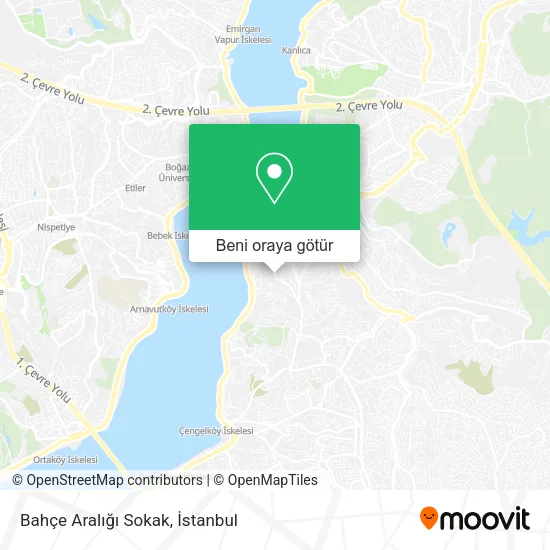 Bahçe Aralığı Sokak harita