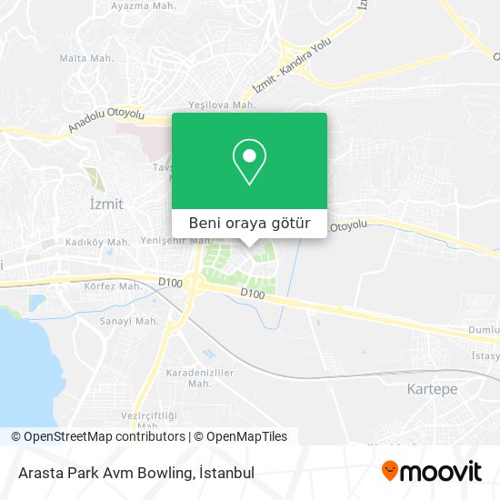 Arasta Park Avm Bowling harita