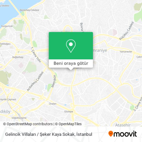 Gelincik Villaları / Şeker Kaya Sokak harita