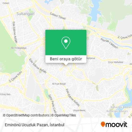 Eminönü Ucuzluk Pazarı harita