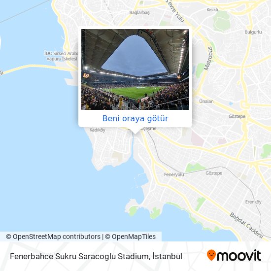 Fenerbahce Sukru Saracoglu Stadium harita