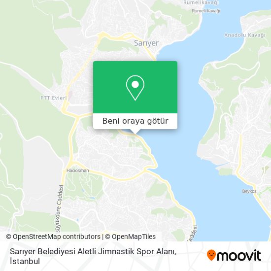 Sarıyer Belediyesi Aletli Jimnastik Spor Alanı harita