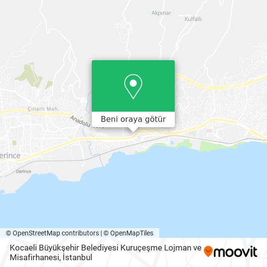 Kocaeli Büyükşehir Belediyesi Kuruçeşme Lojman ve Misafirhanesi harita