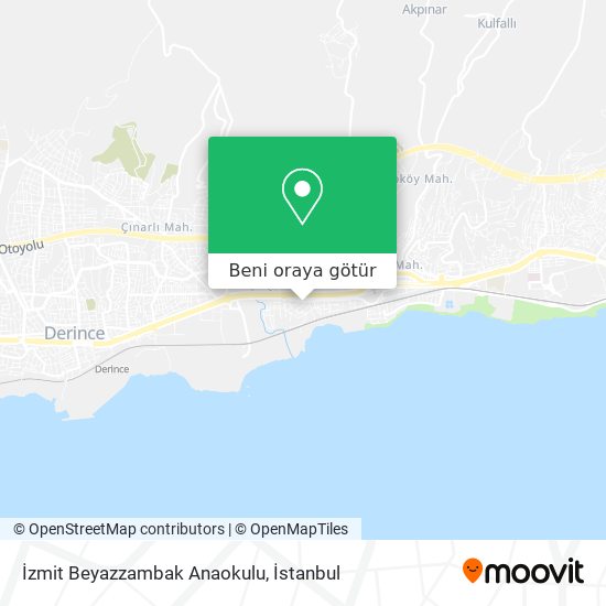 İzmit Beyazzambak Anaokulu harita