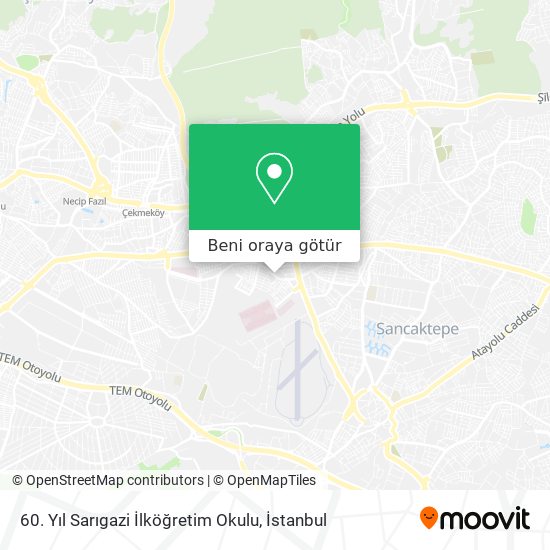 60. Yıl Sarıgazi İlköğretim Okulu harita