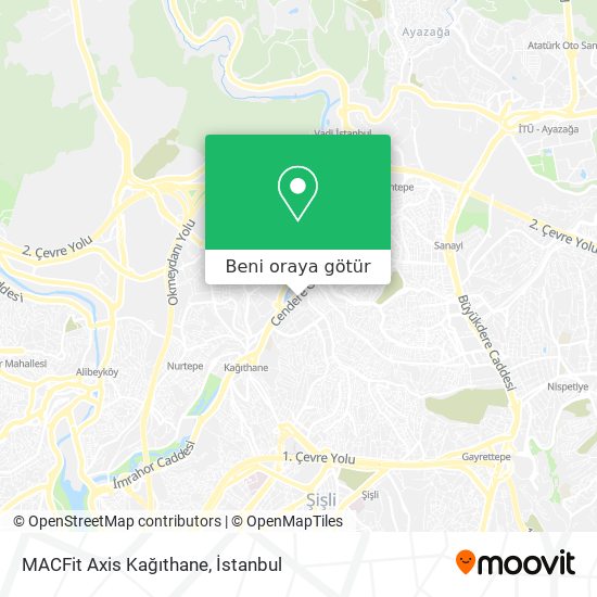 MACFit Axis Kağıthane harita