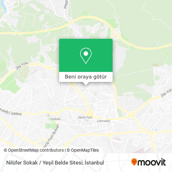 Nilüfer Sokak / Yeşil Belde Sitesi harita