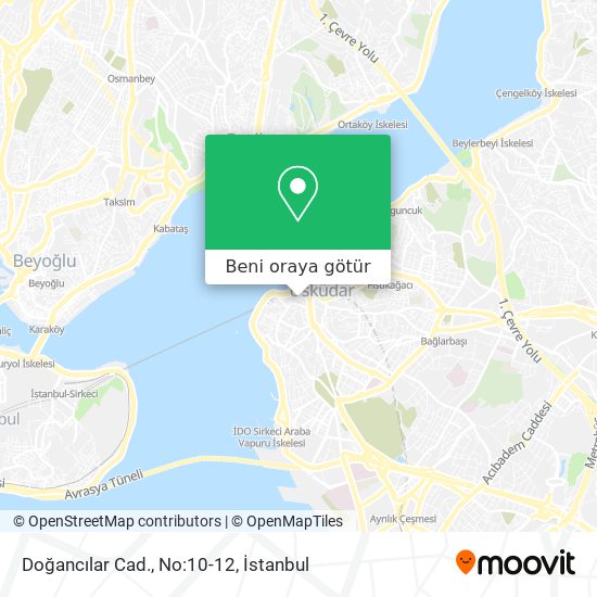 Doğancılar Cad., No:10-12 harita