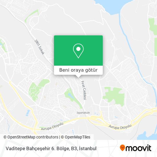 Vaditepe Bahçeşehir 6. Bölge, B3 harita