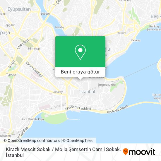 Kirazlı Mescit Sokak / Molla Şemsettin Camii Sokak harita