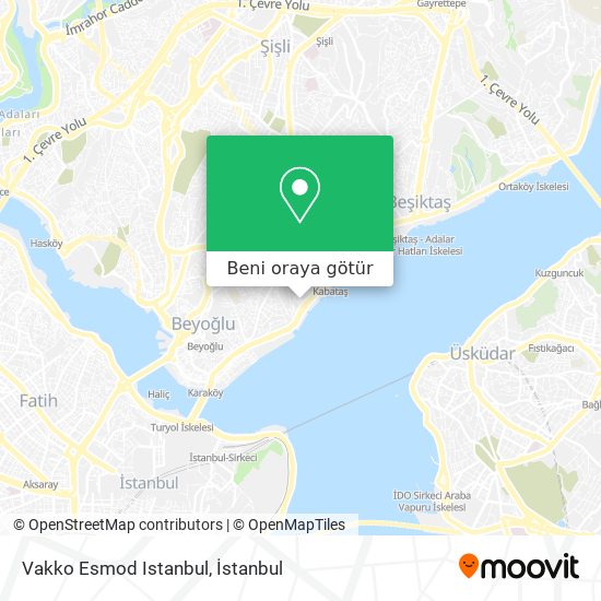 Vakko Esmod Istanbul harita