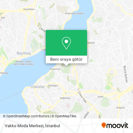 Vakko Moda Merkezi harita