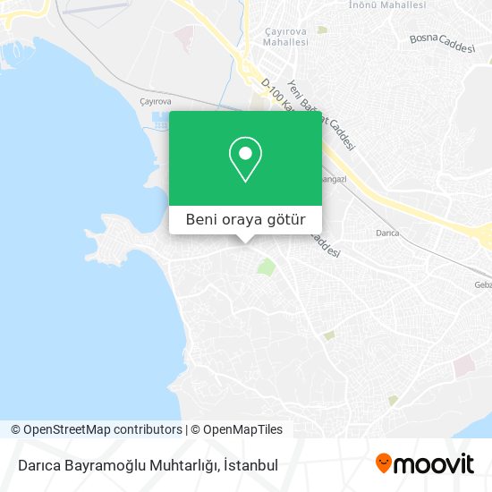 Darıca Bayramoğlu Muhtarlığı harita