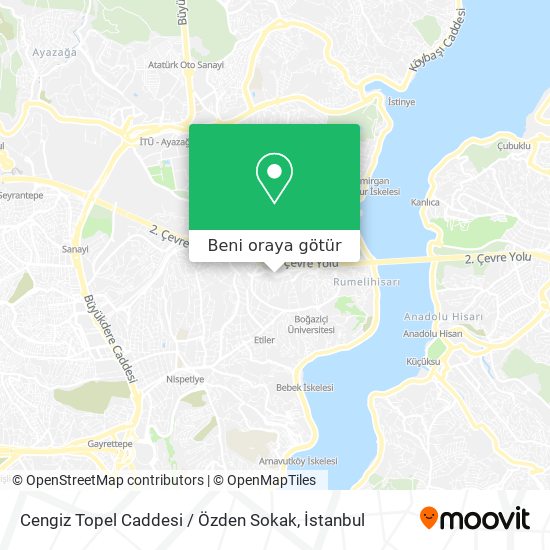 Cengiz Topel Caddesi / Özden Sokak harita