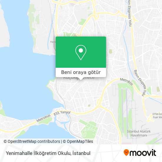 Yenimahalle İlköğretim Okulu harita