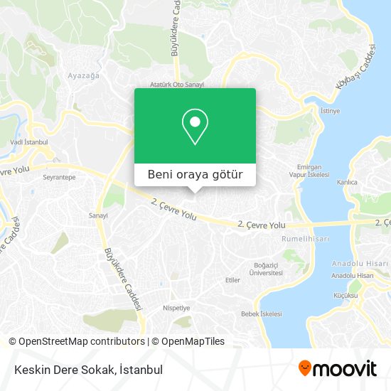 Keskin Dere Sokak harita