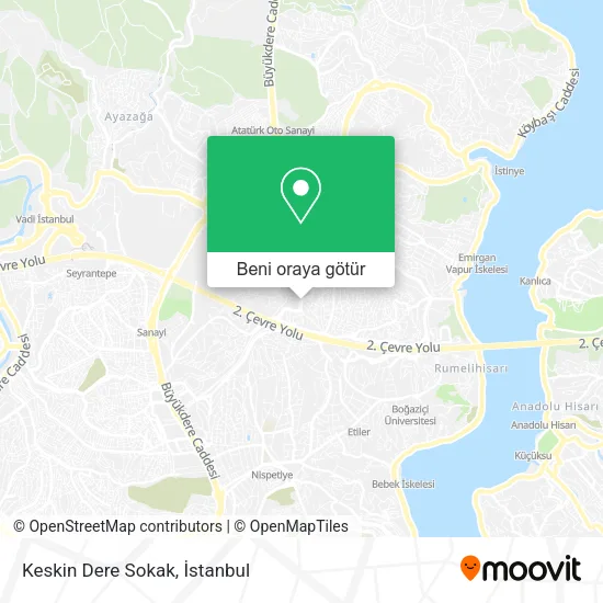 Keskin Dere Sokak harita