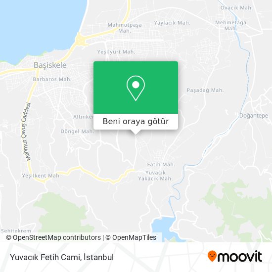 Yuvacık Fetih Cami harita