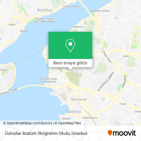 Üsküdar Atatürk İlköğretim Okulu harita