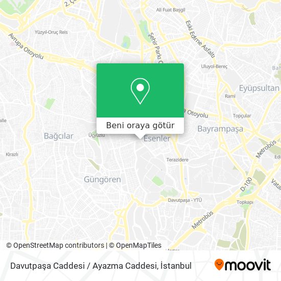 Davutpaşa Caddesi / Ayazma Caddesi harita