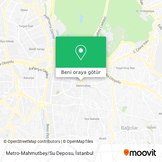 Metro-Mahmutbey/Su Deposu harita