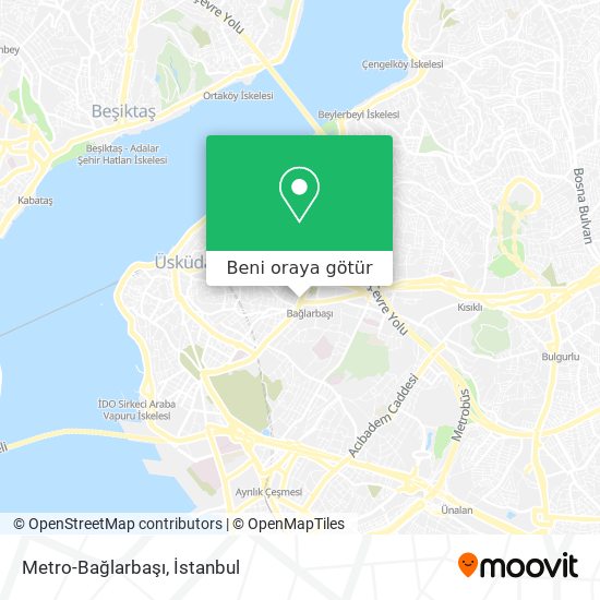 Metro-Bağlarbaşı harita