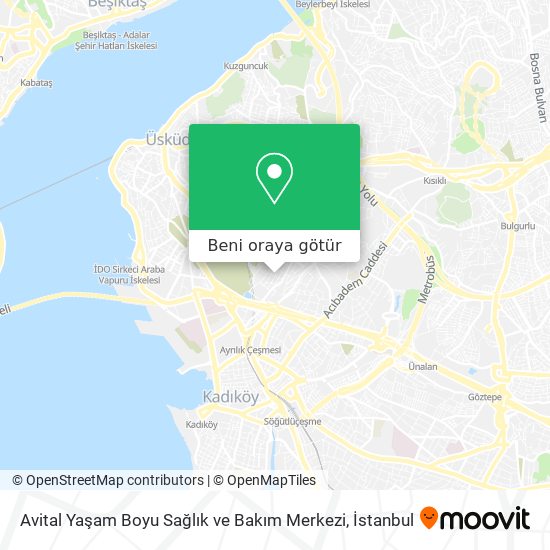 Avital Yaşam Boyu Sağlık ve Bakım Merkezi harita