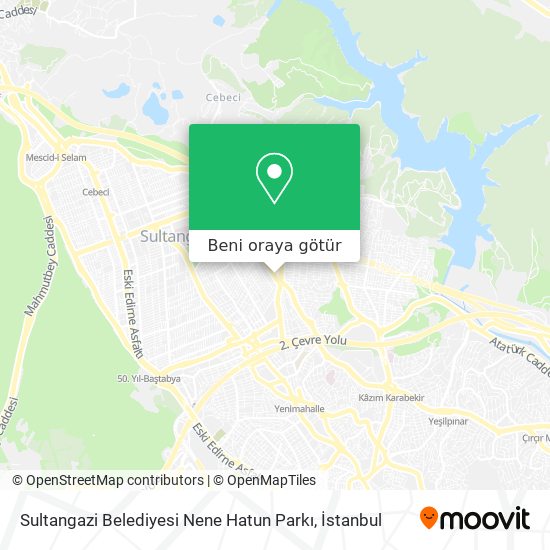 Sultangazi Belediyesi Nene Hatun Parkı harita