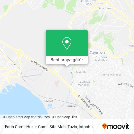 Fatih Camii Huzur Camii Şifa Mah. Tuzla harita