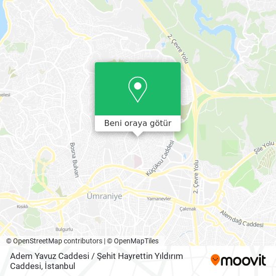 Adem Yavuz Caddesi / Şehit Hayrettin Yıldırım Caddesi harita