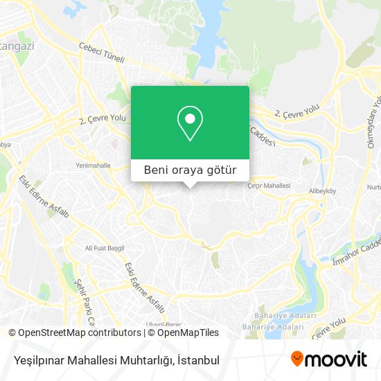Yeşilpınar Mahallesi Muhtarlığı harita