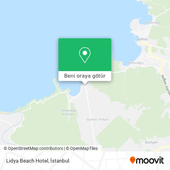 Lidya Beach Hotel harita