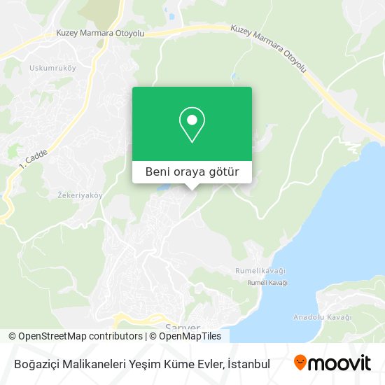 Boğaziçi Malikaneleri Yeşim Küme Evler harita