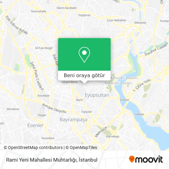 Rami Yeni Mahallesi Muhtarlığı harita