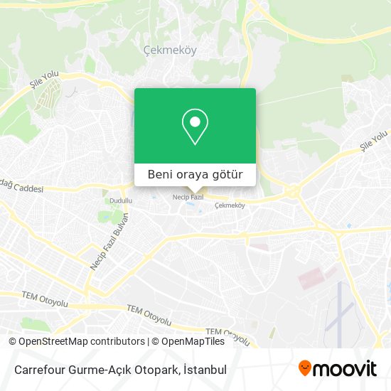 Carrefour Gurme-Açık Otopark harita
