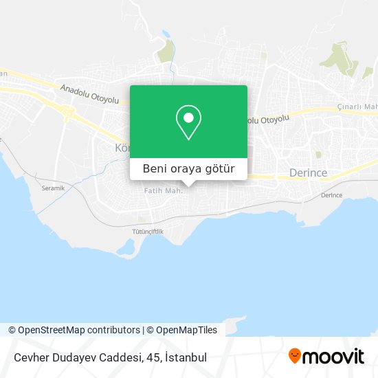 Cevher Dudayev Caddesi, 45 harita
