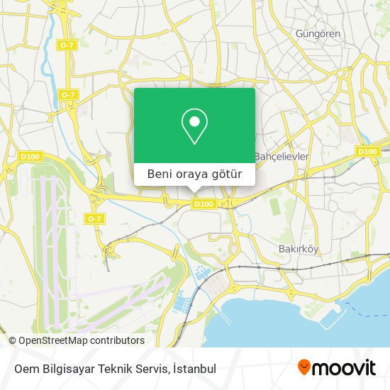 Oem Bilgisayar Teknik Servis harita