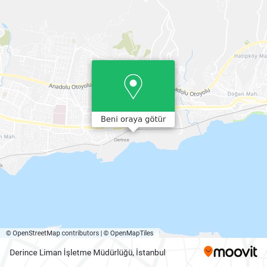 Derince Liman İşletme Müdürlüğü harita