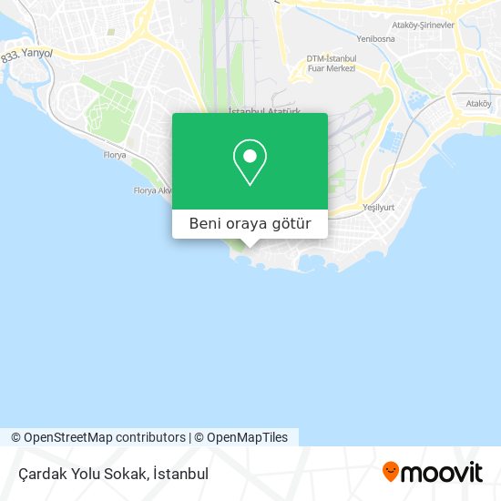 Çardak Yolu Sokak harita