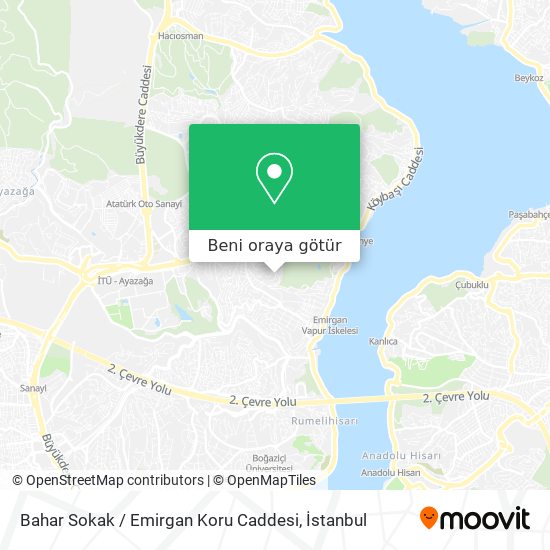 Bahar Sokak / Emirgan Koru Caddesi harita