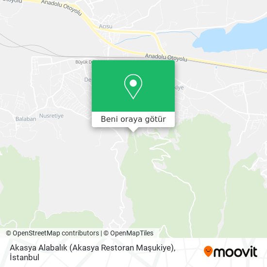 Akasya Alabalık (Akasya Restoran Maşukiye) harita