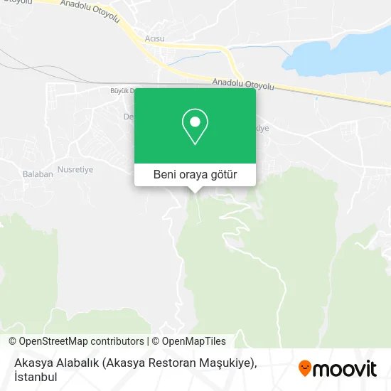 Akasya Alabalık (Akasya Restoran Maşukiye) harita