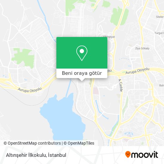 Altınşehir İlkokulu harita