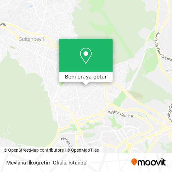 Mevlana İlköğretim Okulu harita