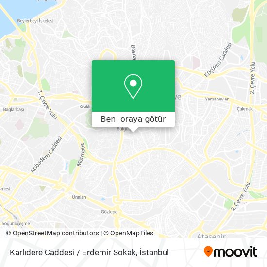 Karlıdere Caddesi / Erdemir Sokak harita