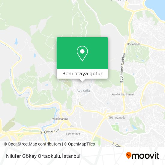 Nilüfer Gökay Ortaokulu harita