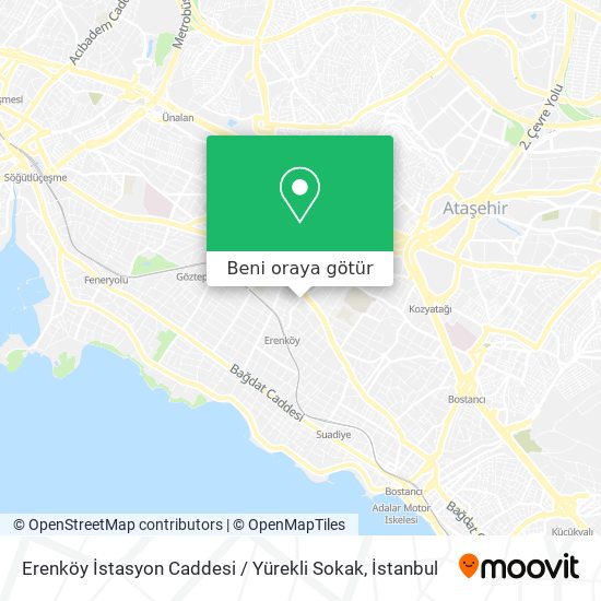 Erenköy İstasyon Caddesi / Yürekli Sokak harita